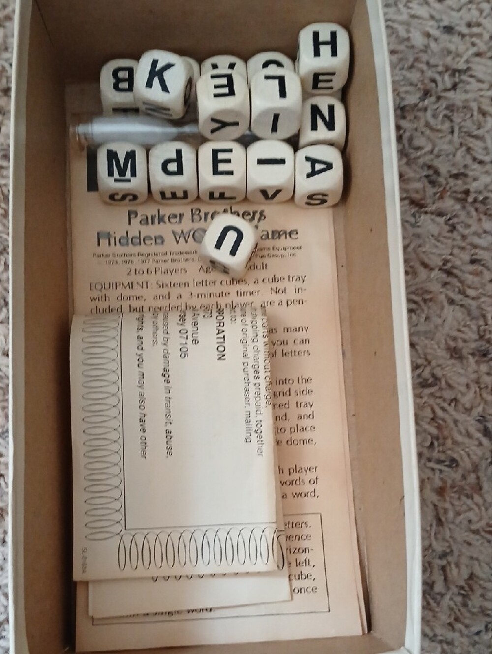 Parker Brothers Boggle Word Game - Blue - Picture 6 of 6